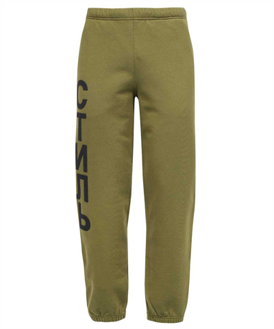 Heron Preston Printed Cotton Track-pants In Green