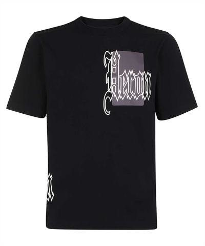 Heron Preston Printed Cotton T-shirt In Black