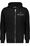 Philipp Plein Black Hoodie With Logo Print In Black