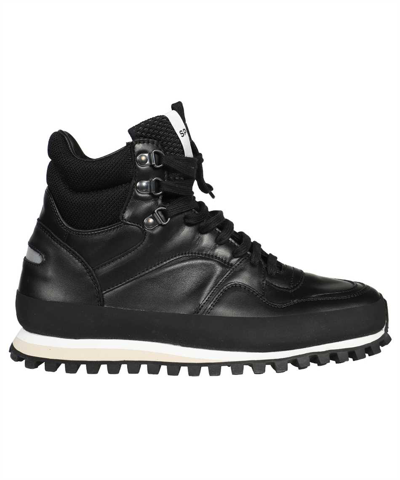 Spalwart Leather Lace-up Boots In Black