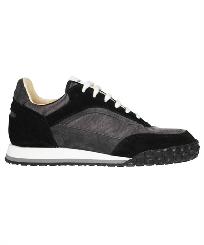 Spalwart Leather Low Sneakers In Black