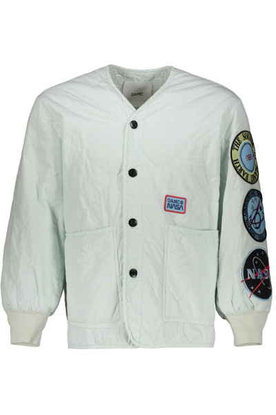 Oamc Button-front Cotton Jacket In Green