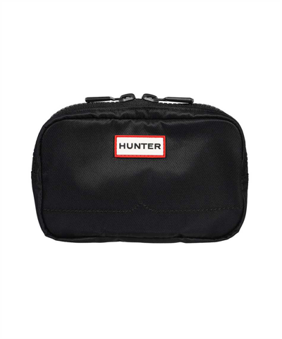 Hunter Nylon Messenger Bag In Black