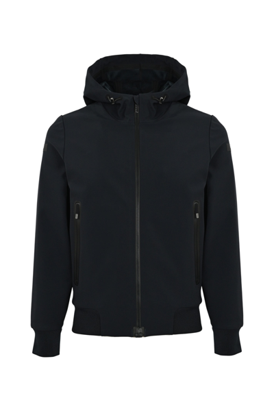 Rrd - Roberto Ricci Design Winter Thermo Hood Jacket In Blue Black