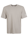 Ami Alexandre Mattiussi Logo Patch T-shirt In Pearl Grey