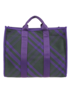 BURBERRY CANVAS CHECK TOTE