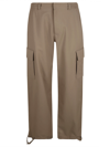 Off-white Wide-legged Cargo Pants With Ample Leg In Beige