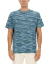 Missoni Man T-shirt Green Size 3xl Cotton In Azzurro