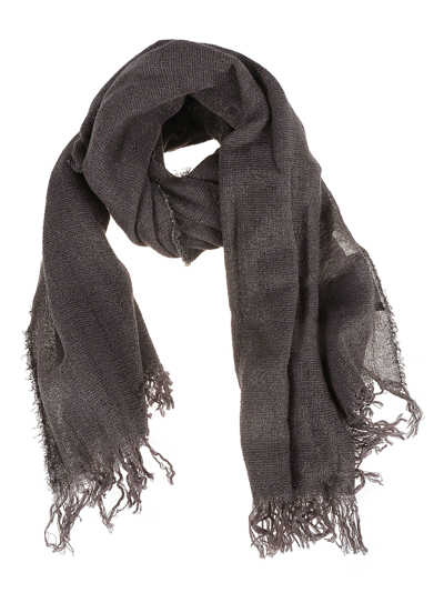 Fabiana Filippi Fringed Scarf In Dark Brown