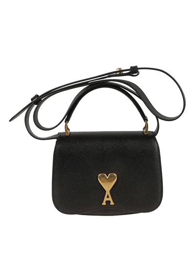 Ami Alexandre Mattiussi Paris Shoulder Bag In Black