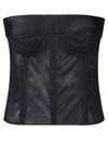 MAISON MARGIELA MESH-PANEL CROPPED TOP