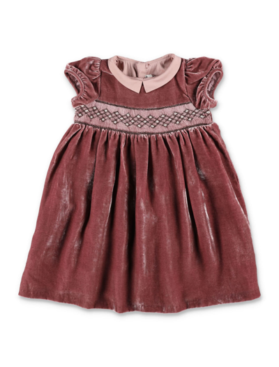 Bonpoint Kids' Blossom Special Occasion Dress Terracotta In Brown
