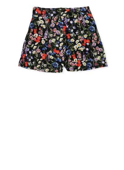 Dolce & Gabbana Kids' Velvet Shorts In Multicolour