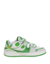 BARROW WHITE AND GREEN OLLIE SNEAKERS