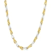 Pompeii3 Men's 14k Gold (65gram) Or Platinum (122gram) 6mm Link Chain Necklace 20" In Multi