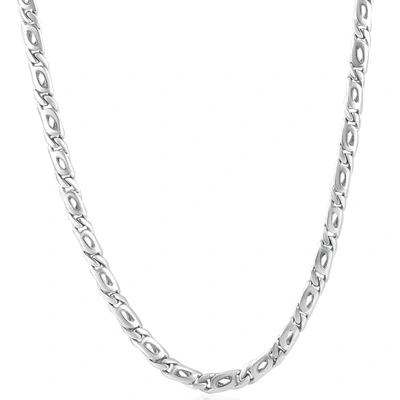 Pompeii3 Mens Marine 14k Gold (46gram) Or Platinum (86gram) 5.5mm Link Chain Necklace 22" In Multi