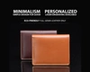 Decent Living Handcrafted Full Grain Slim Bifold Leather Wallet - Black In Multi