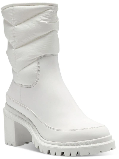 Inc Suludi Womens Booties Ankle Winter & Snow Boots In White