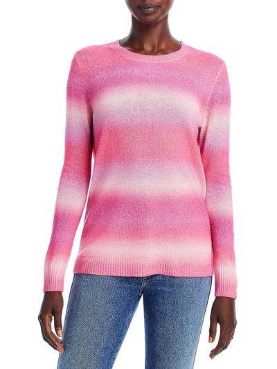 Private Label Womens Cashmere Ombre Pullover Sweater In Pink