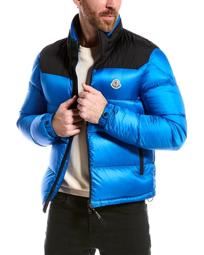 Moncler Down Puffer Jacket In Blue
