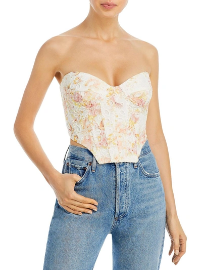 BARDOT LILA WOMENS UNDERWIRE BUSTIER CROPPED