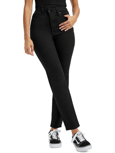 Good American Womens Skinny Slim Leg High-waist Jeans In Black