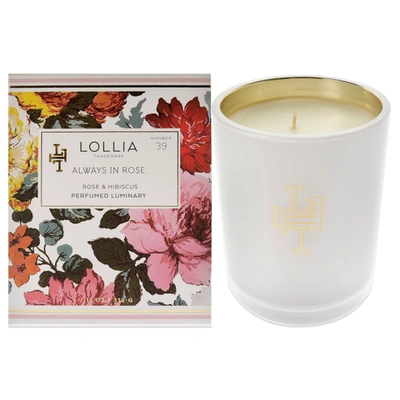Lollia Always In Rose Perfumed Luminary Candle By  For Unisex - 11 oz Candle