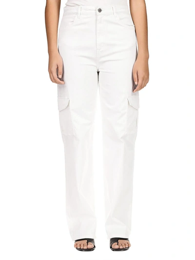 Sanctuary Flashback Womens High Rise Stretch Cargo Pants In White