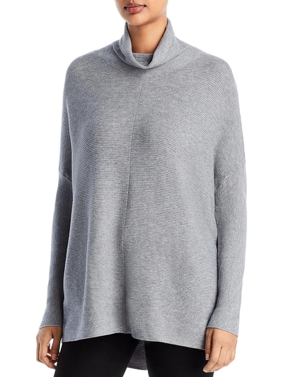 Cupio Womens Mock Neck Knit Pullover Sweater In Grey