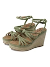 Zodiac Shana Womens Faux Suede Slingback Wedge Sandals In Multi