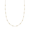 Ross-simons Bezel-set Diamond Station Necklace In 14kt Yellow Gold In Multi