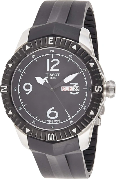 Tissot Men's 44mm Automatic Watch In Black