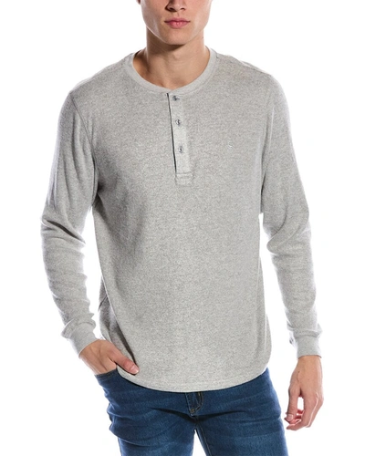 Tailorbyrd Cozy Henley Shirt In Grey
