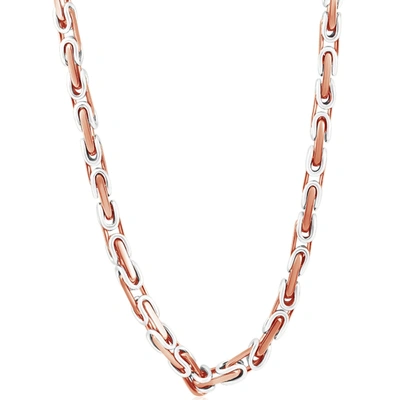 Pompeii3 Men's 14k Gold (130gram) Or Platinum (244gram) 6mm Link Chain Necklace 24" In Multi