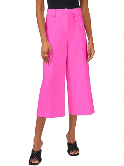 Vince Camuto Womens Belted High Rise Culottes In Pink