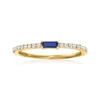 Rs Pure By Ross-simons Sapphire And . Diamond Ring In 14kt Yellow Gold In White