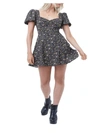 French Connection Womens Floral Print Short Mini Dress In Multi