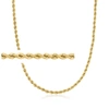 Ross-simons Italian 2.7mm 18kt Yellow Gold Rope-chain Necklace In Multi