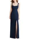 AFTER SIX WOMENS SQUARE NECK COCKTAIL EVENING DRESS