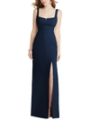 After Six Sweetheart Neck Evening Gown In Blue