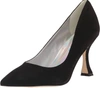Marc Fisher Relka Heeled Pump In Black Suede In Black