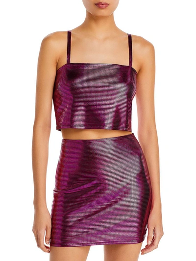 Fore Womens Disco Sleeveless Cropped In Pink
