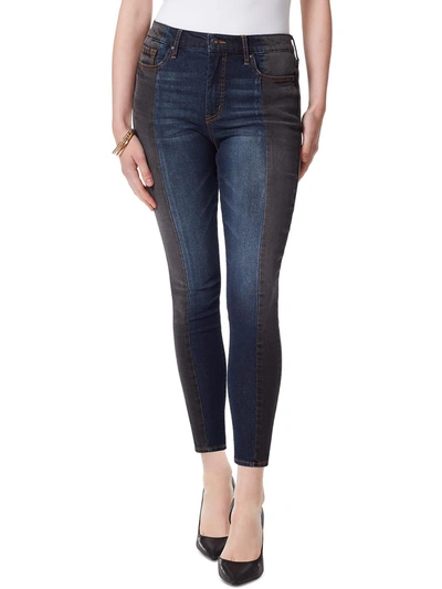 Jessica Simpson Womens Two Tone High Rise Skinny Jeans In Multi