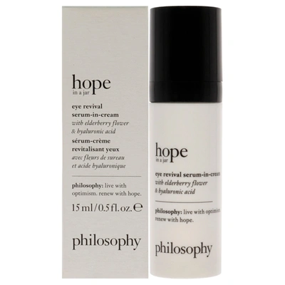 Philosophy Di Lorenzo Serafini Hope In A Jar Eye Revival Serum-in-cream By Philosophy For Unisex - 0.5 oz Sreum