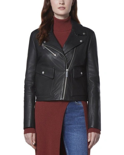 Marc New York Women's Seton Asymmetric Leather Moto Jacket In Black