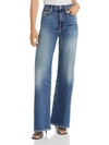 7 FOR ALL MANKIND WOMENS ULTRA HIGH RISE STRETCH WIDE LEG JEANS