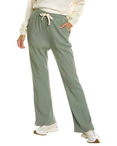 Onia Waffle Flare Pant In Green