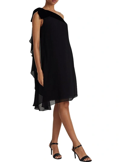 Lauren Ralph Lauren Womens Cocktail Party Mini Cocktail And Party Dress In Black