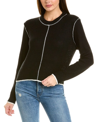Isla Ciel Shaker Rib Sweater In Black