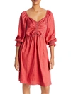 CHENAULT WOMENS SATIN JACUARD COCKTAIL AND PARTY DRESS